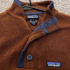 Men’s Shearling Button Fleece Pullover
